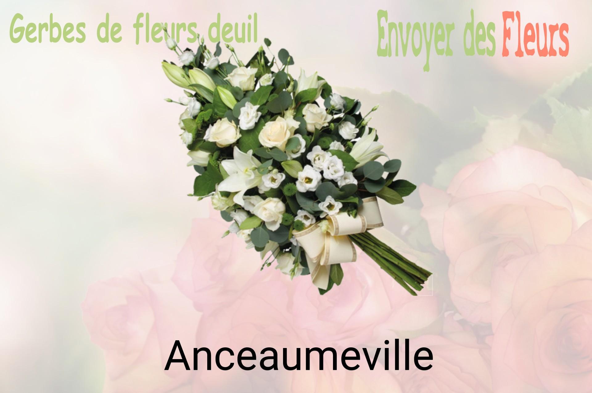 Gerbe de fleurs de deuil livrée à Anceaumeville